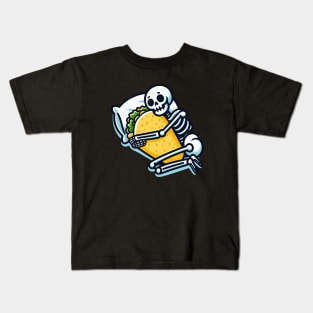 skeleton hug Taco Kids T-Shirt